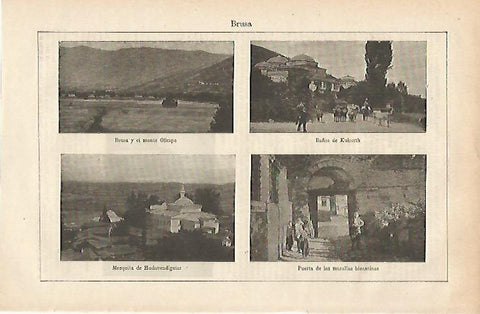 LAMINA ESPASA 25439: Vistas de Brusa Turquia