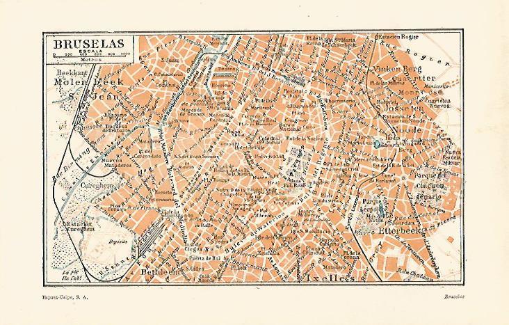 LAMINA ESPASA 25443: Plano de Bruselas