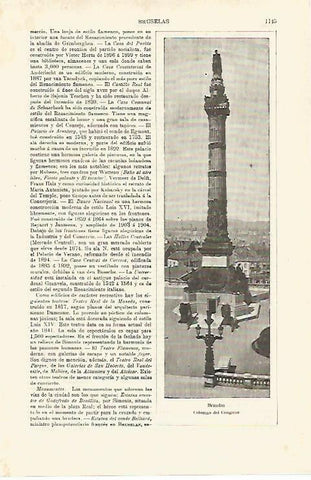 LAMINA ESPASA 25445: Columnas del Congreso en Bruselas