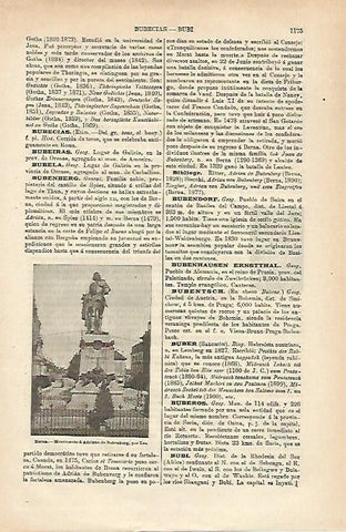 LAMINA ESPASA 25452: Monumento a A. de Bubenberg en Berna
