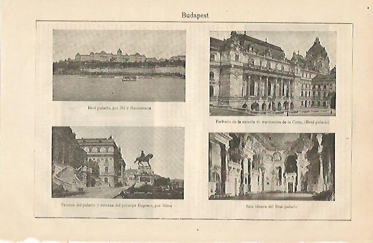 LAMINA ESPASA 25465: Vistas de Budapest Hungria