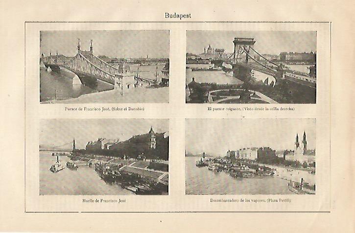 LAMINA ESPASA 25470: Puentes de Budapest Hungria