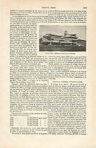 LAMINA ESPASA 25487: Hipodromo de Palerme en Buenos Aires