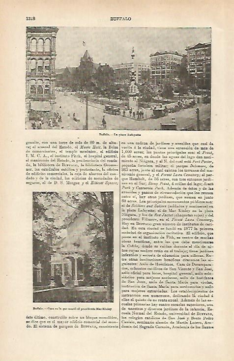 LAMINA ESPASA 25497: Plaza Lafayette en Buffalo