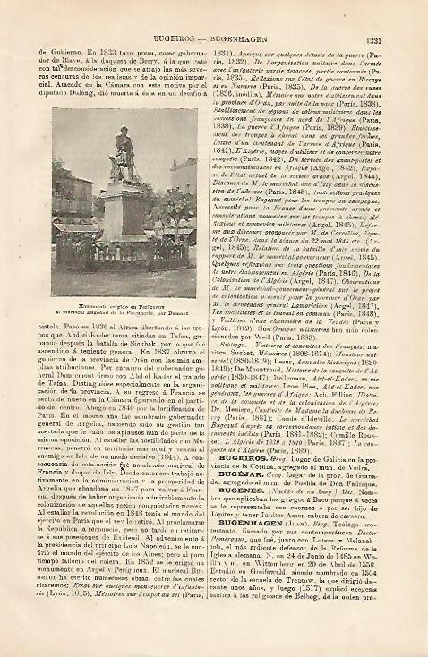 LAMINA ESPASA 25501: Monumento al mariscal Begeaud en Perigueux