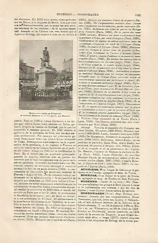 LAMINA ESPASA 25501: Monumento al mariscal Begeaud en Perigueux