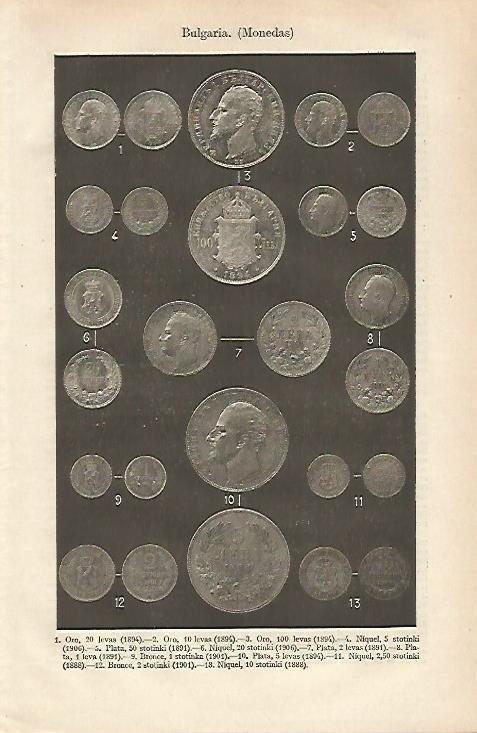 LAMINA ESPASA 25508: Monedas de Bulgaria