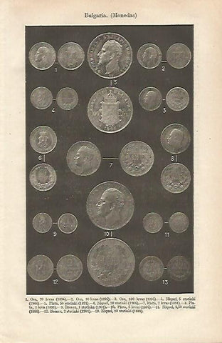 LAMINA ESPASA 25508: Monedas de Bulgaria
