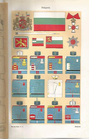 LAMINA ESPASA 25509: Escudo insignias y uniformes de Bulgaria