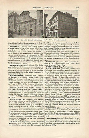 LAMINA ESPASA 25514: Iglesia de la Trinidad en Florencia