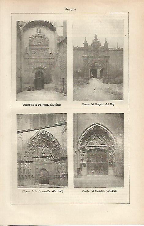 LAMINA ESPASA 25528: Puertas de Burgos
