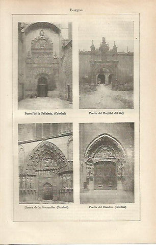 LAMINA ESPASA 25528: Puertas de Burgos