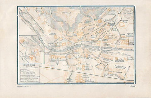 LAMINA ESPASA 25532: Plano de Burgos