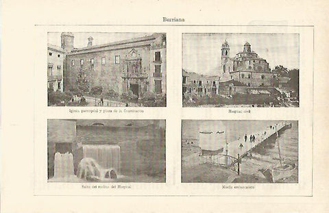 LAMINA ESPASA 25541: Vistas de Burriana Castellon