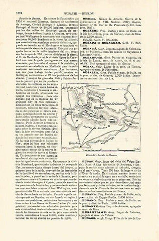 LAMINA ESPASA 25543: Plano de la Batalla de Busaco (1810)