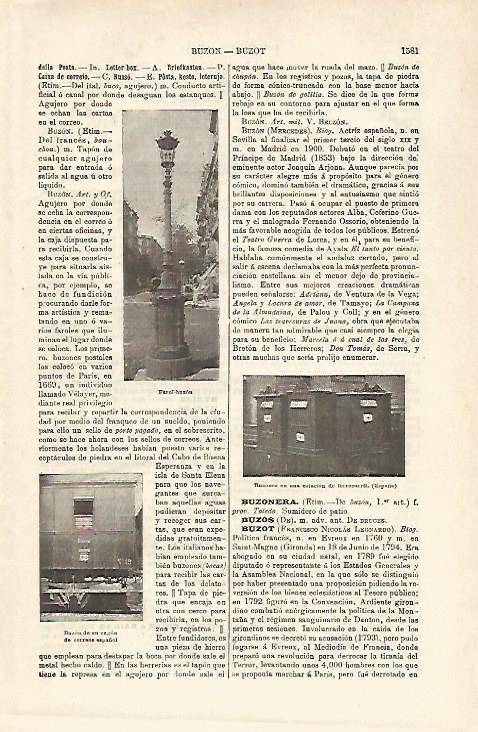 LAMINA ESPASA 25551: Tipos de buzon