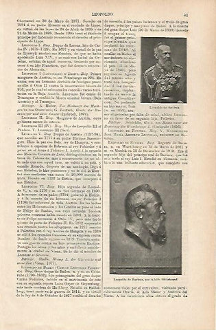 LAMINA ESPASA 25565: Leopoldo de Baviera