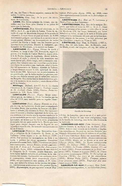 LAMINA ESPASA 25567: Castillo de Leotoing Francia