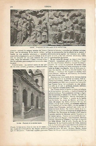LAMINA ESPASA 25588: Catedral Nueva de Lleida