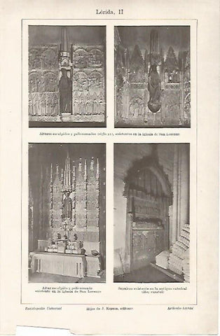LAMINA ESPASA 25590: Iglesia de San Lorenzo de Lleida