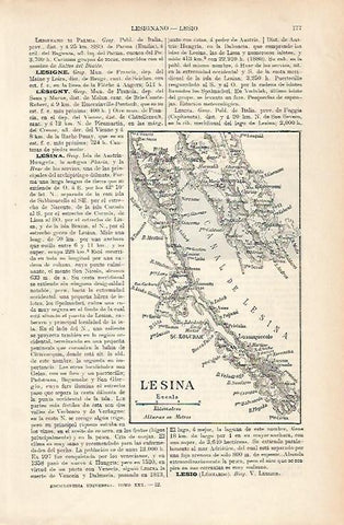 LAMINA ESPASA 25600: Plano de Lesina Italia