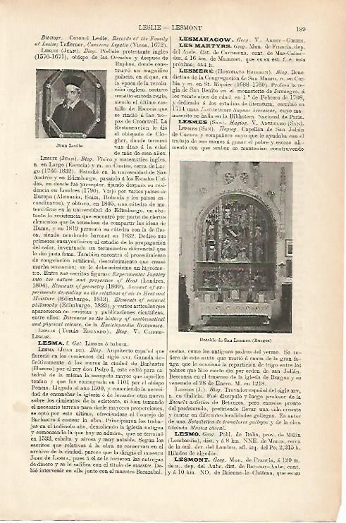 LAMINA ESPASA 25602: Retablo de San Lesmos en Burgos