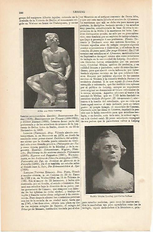 LAMINA ESPASA 25604: Adan por O. Lessing