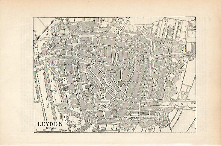 LAMINA ESPASA 25622: Plano de Leyden Holanda