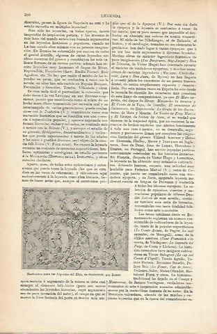LAMINA ESPASA 25626: Ilustracion para Las Leyendas del Rhin