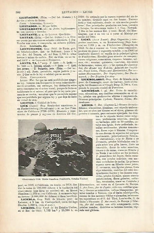 LAMINA ESPASA 25650: Observatorio Lick en California Estados Unidos