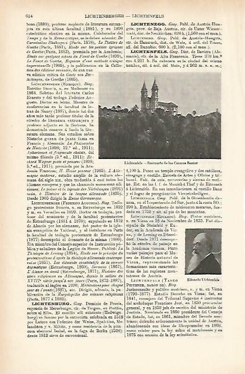 LAMINA ESPASA 25655: Santuario de los Catorce Santos en Lichtenfels Alemania