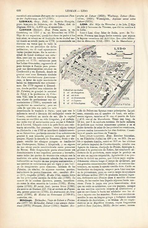 LAMINA ESPASA 25658: Plano de Lido Venecia