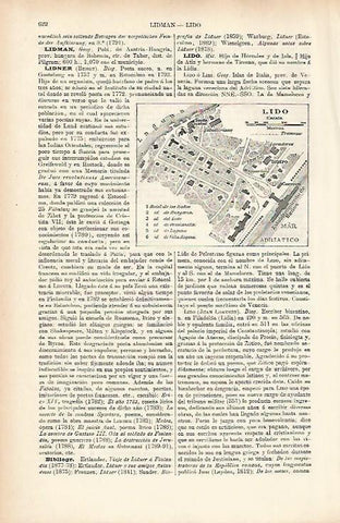 LAMINA ESPASA 25658: Plano de Lido Venecia