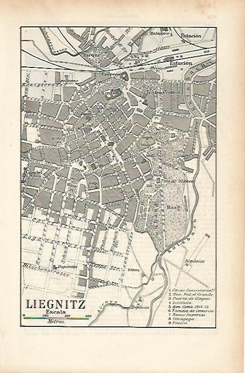 LAMINA ESPASA 25665: Plano de Liegnitz Alemania