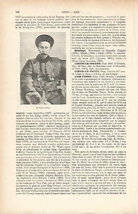 LAMINA ESPASA 25675: Li Hung-Chang