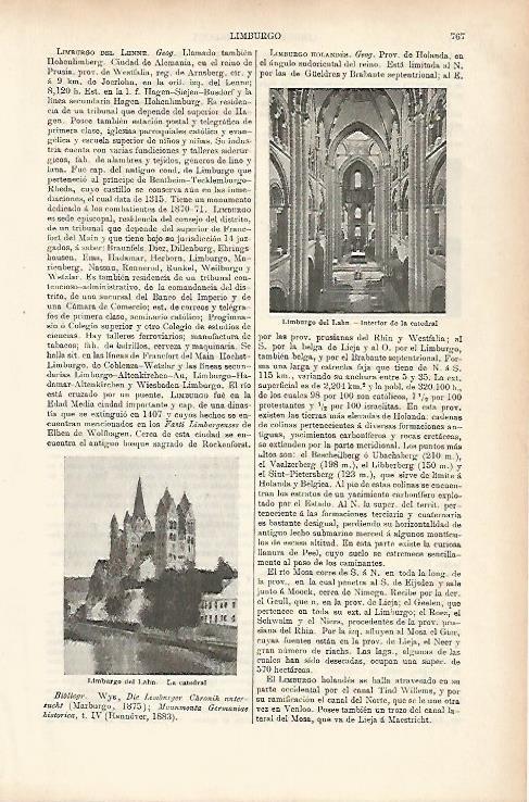 LAMINA ESPASA 25694:  Catedral de Limburgo del Lahn Belgica