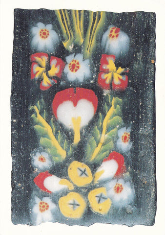 POSTAL 18758: Plaque a decor floral