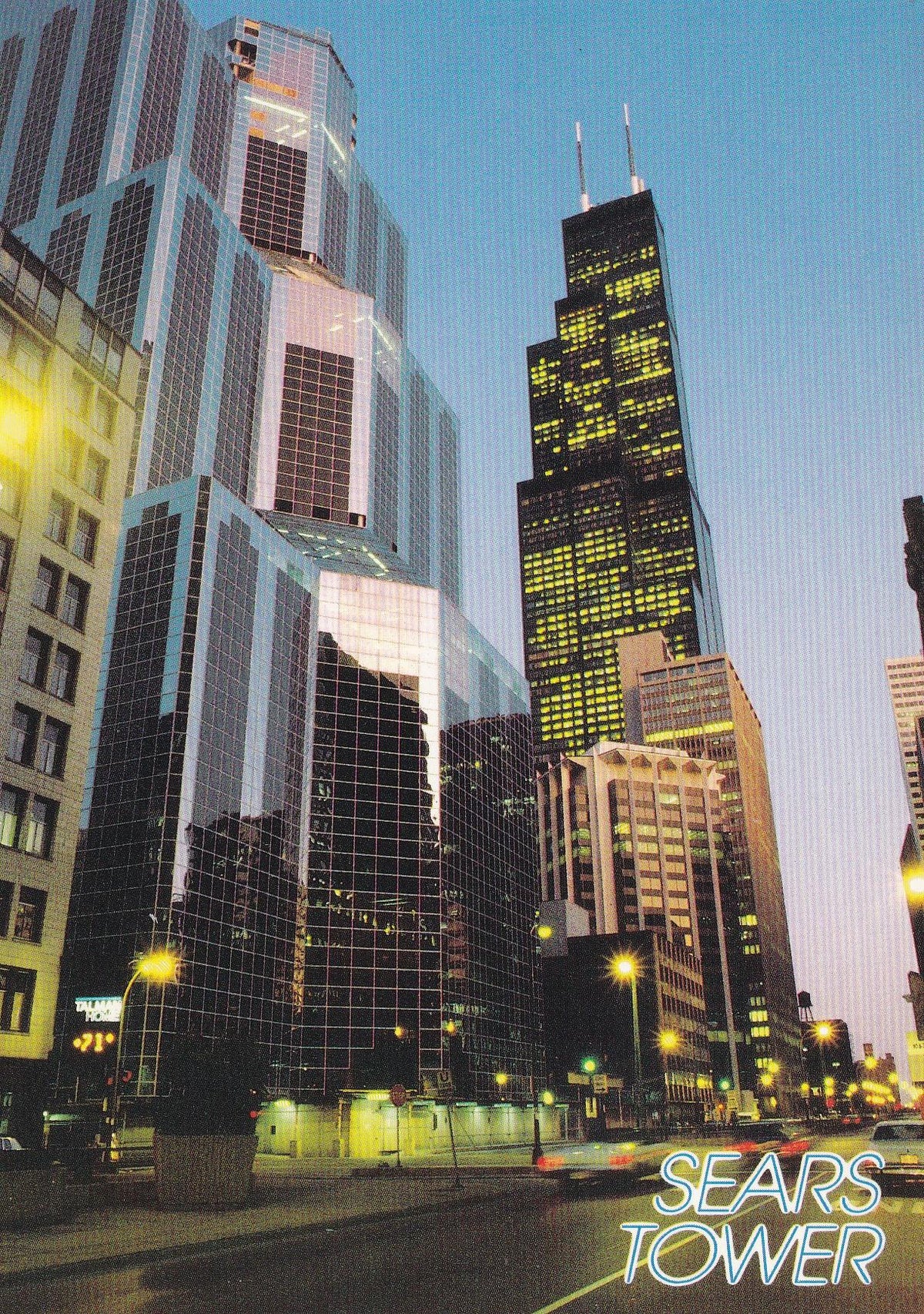 POSTAL 18760: Sears Tour and Wacker Drive