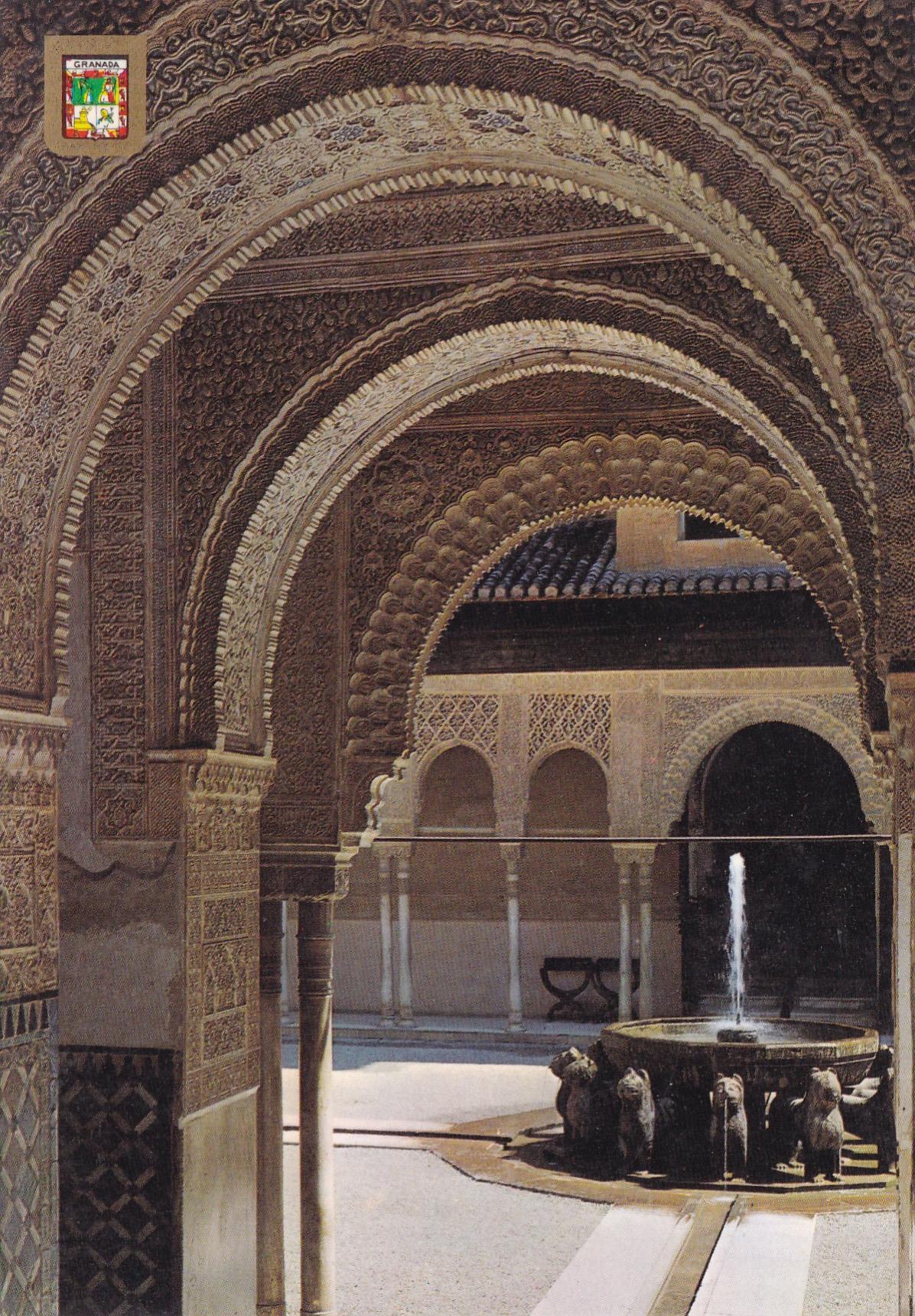 POSTAL 18869: Patio de los leones Alhambra