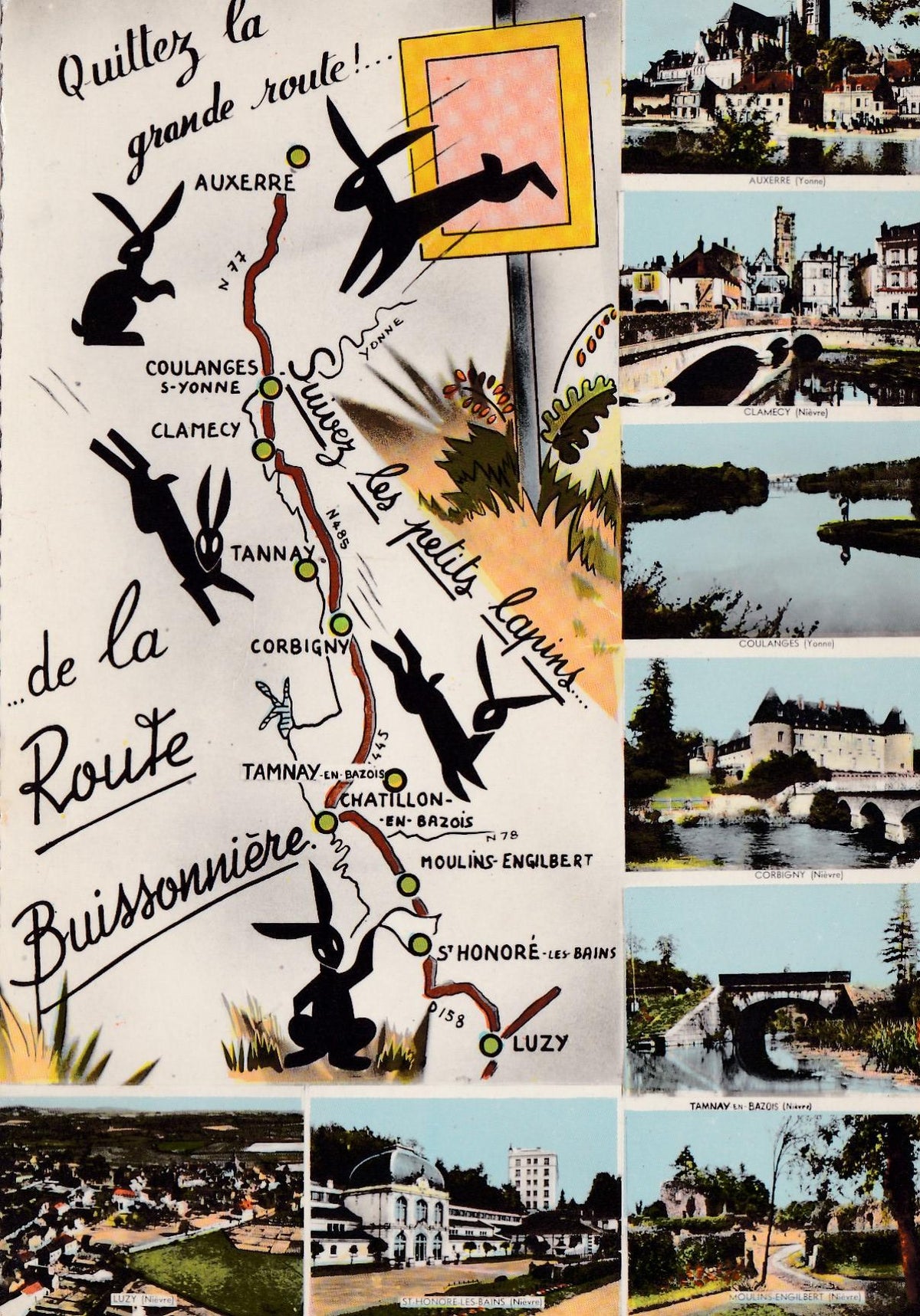 POSTAL 18913: La route Buissonniere