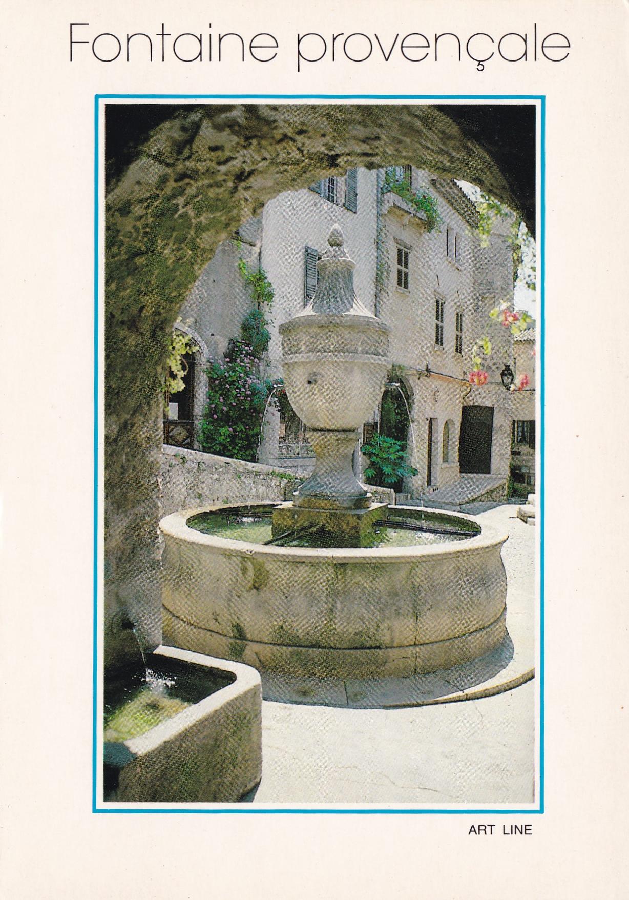 POSTAL 18917: Fontaune provençale