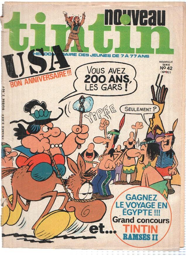 NOUVEAU TINTIN, Numero 42 (nº82): LES CIGARES DU PHARAON (Lombard 1978)