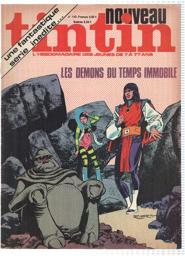 NOUVEAU TINTIN, Numero 110: Les Demons du Temps Immobile (Lombard 1978)