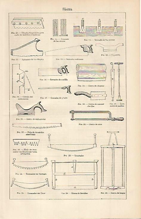 LAMINA ESPASA 702: Sierras manuales
