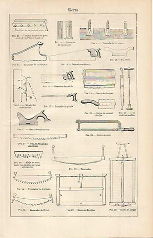 LAMINA ESPASA 702: Sierras manuales