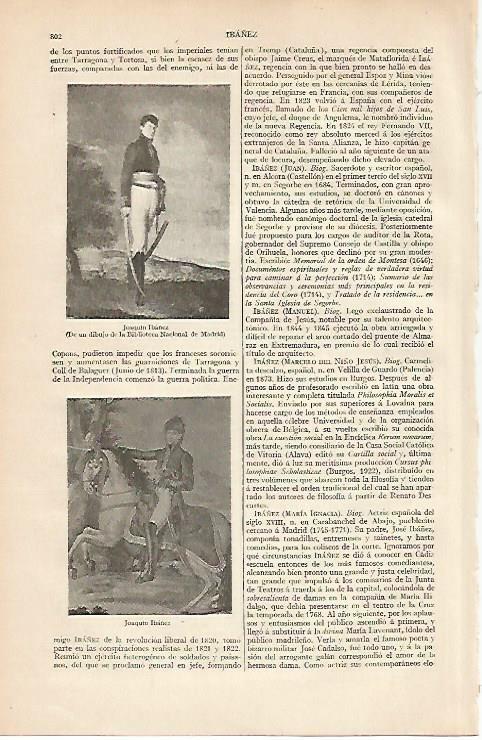 LAMINA ESPASA 4518: Joaquin Ibañez