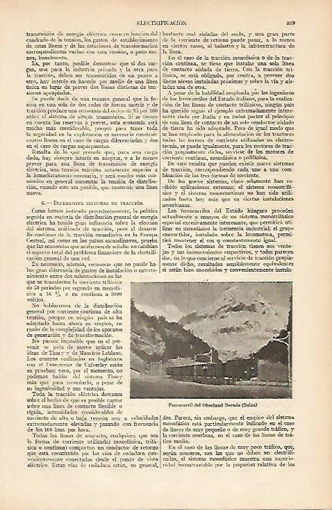 LAMINA ESPASA 5426: Ferrocarril del Oberland Bernes Suiza