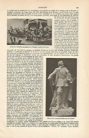 LAMINA ESPASA 6664: El cardenal Richelieu navegando por el Rodano por Laroche