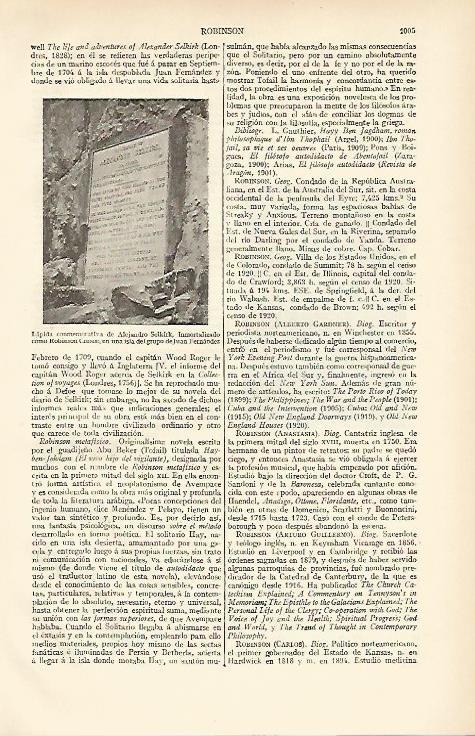 LAMINA ESPASA 6676: lapida conmemorativa de A. Selkirk 