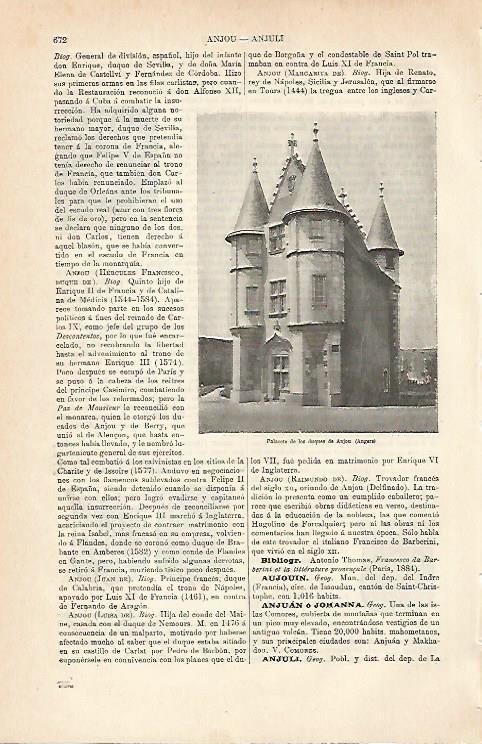 LAMINA ESPASA 7005: Palacete de los Duques de Anjou en Angers Francia